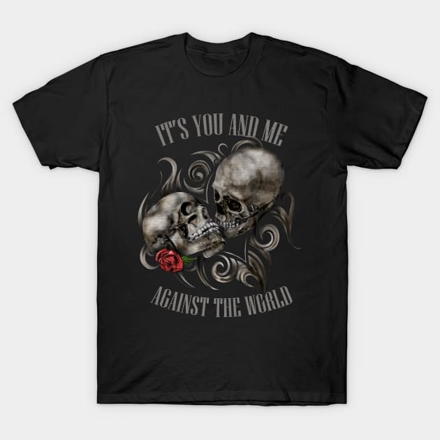 Skulls in Love T-Shirt by Nartissima